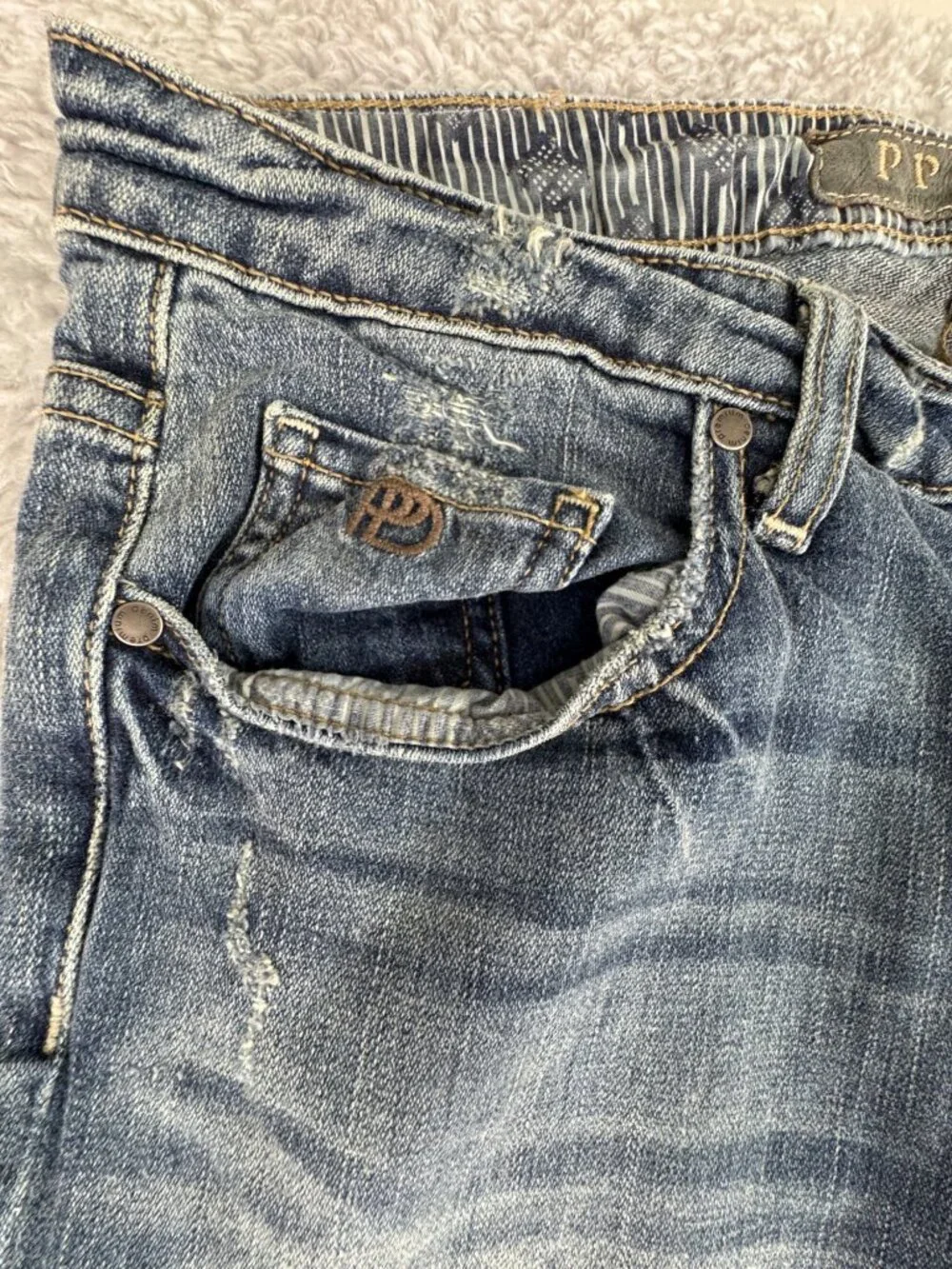 Paige Premium Denim JRC Relaxed Fit Jeans Mens 31 USA Blue Wash Office Casual